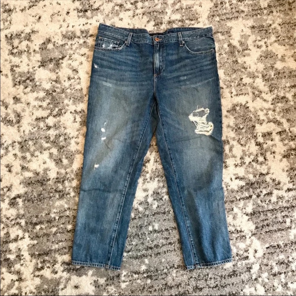 Lucky Brand Distressed Boyfriend Ankle Jeans